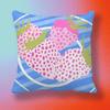 Japanese Korean Sweet Strawberry  Pillow Cover Soft Microfiber Pillowcase Home Sofa Decor Surprise Decorative Printed