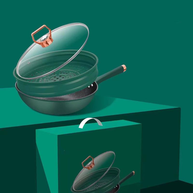 WuTuo Multi-purpose Flat-Bottom Wok