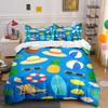 Pineapples, Hats, Beach Balls. Bedding Sets Duvet Cover Sets Duvet Covers Pillowcases(1 * Duvet Cover 2 * Pillowcases, Without Duvet Insert)