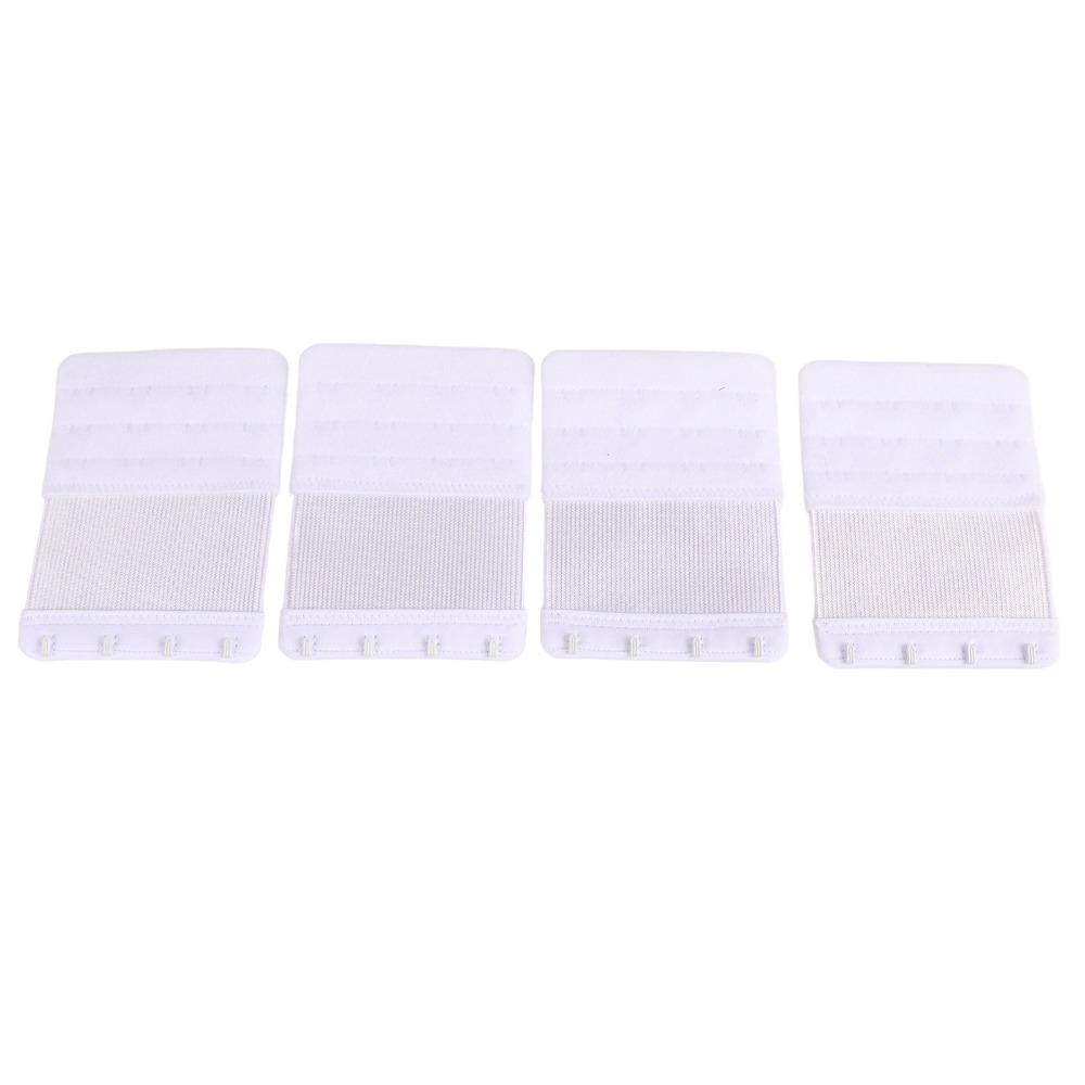 4pcs 4 Hooks Bra Strap Extenders Soft Material Hook Extenders Comfortable Bra Extenders  For Women