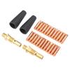 28 Pieces MIG Welding Accessories Gasless Nozzles Electrode Tips and Gas Diffusers for Weld Pak