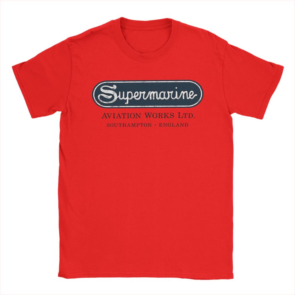 Supermarine Aviation Logo T-Shirt Sommer 100% Baumwolle T-Shirts für Männer Design T-Shirt Kurzarm Ästhetische T-Shirts