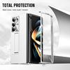 Leather for Samsung Galaxy Fold 6 5 4 3 Case Slim Hard Stand Protective Film Cover Stand Mental Holder Shockproof Luxury