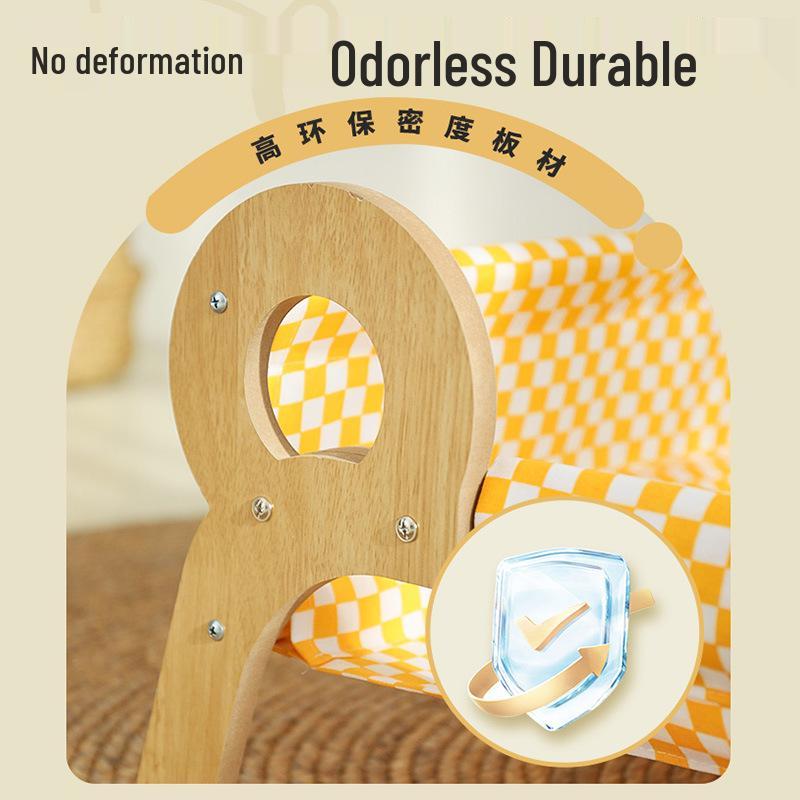 Elevated Cat Hammock: Year-Round, Removable & Washable Cat Bed