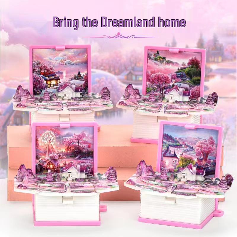 3D Dinosaur & Space Astronaut Pop-Up Keychain Book: Educational, Creative Decompression Toy