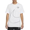 Logo Print Pullover Short Sleeve T-Shirt Men Tops Bright-White DZ2883-100