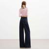 Petite Women's Slim-Fit Wide-Leg Non-Fading Anti-Wrinkle Denim Jeans