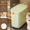 Automatic Packing Trash Can Toilet Gap Narrow Garbage Can Bathroom Kitchen Large Capacity Anti Odor Waste Bin with Lid Handle