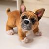 Cute Pet Dog Stuffed Doll Simulation Stand Baggle Dog Toy French Bulldog Plush  Stuffed Animal