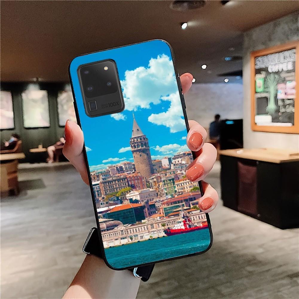 Turkey Istanbul Scenery Phone Case For Samsung S 9 10 20 21 22 23 30 23plus lite Ultra FE S10lite Fundas