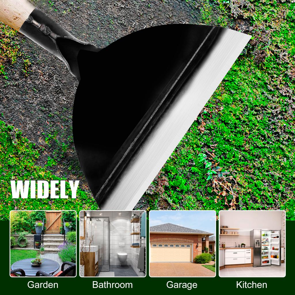 Garden Farm Cleaning Shovel Scraper Weed Cleaning Shovel Manganese Steel Heavy Duty Flat Shovel Outdoor Farm Tools