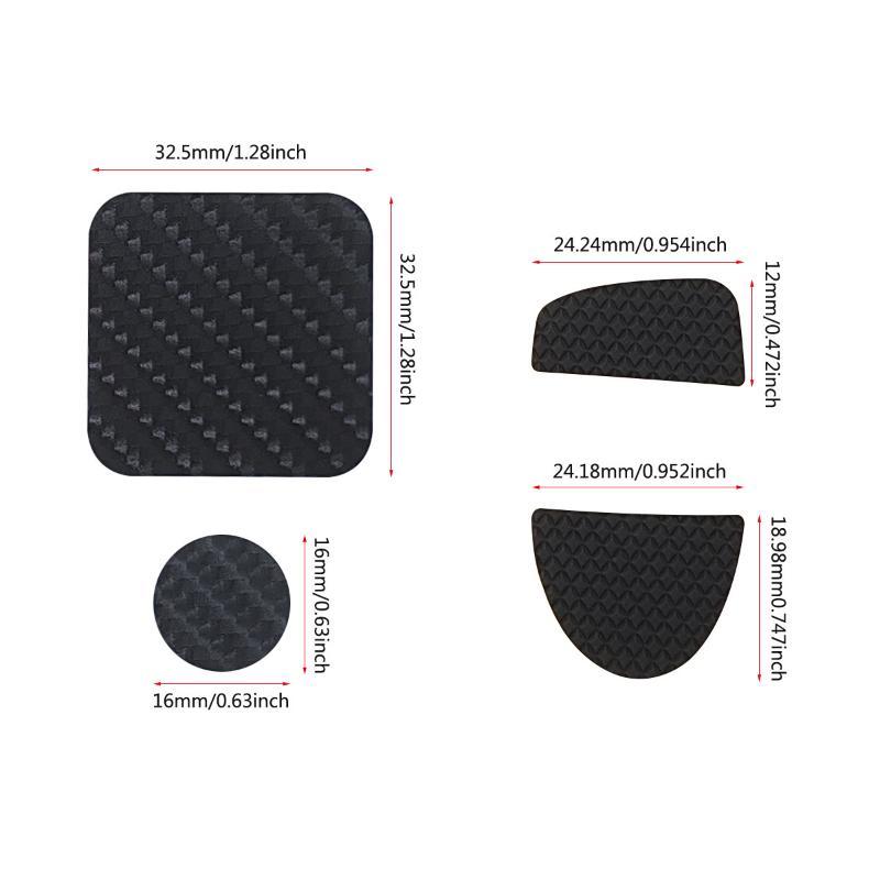 Controller Joystick Cap Button Sticker Kit 10/14Pcs Carbon Fiber Textured Long Lasting for Switch Travel Gaming