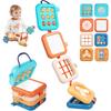 Busy Board for Toddler Montessori Sensory Toys for Baby Fine Motor Skills Travel Airplane Activity Cube Toys Gift for Boys Girls