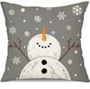 Gray Christmas Pillow Covers Merry Christmas Tree Believe Snowflake Winter Holiday Decor Cushion Cover for Home Couch 45X45