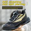 Cushioned Safety Shoes Anti-Puncture Anti-Drop Work Sneakers Slip Resistant Work Shoes Indestructible Steel Toe Boots For Men
