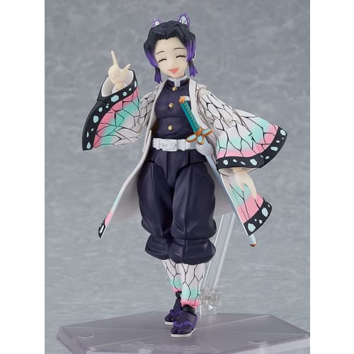 Figma Demon Slayer: Kimetsu no Yaiba Shinobu Kocho Nicht maßstabsgetreue bemalte bewegliche Figur aus Kunststoff