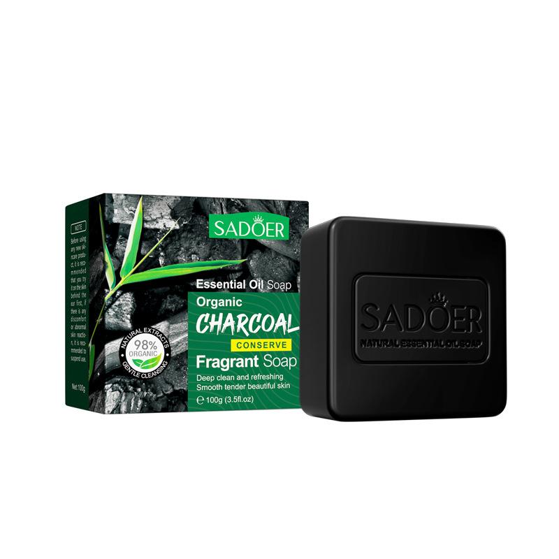 Peppermint Essential Oil Soap - 100g  Organic & Natural  Moisturizing  Oil Control  for Face  Hands & Body  Rich Foam Suitable for Sensitive Skin