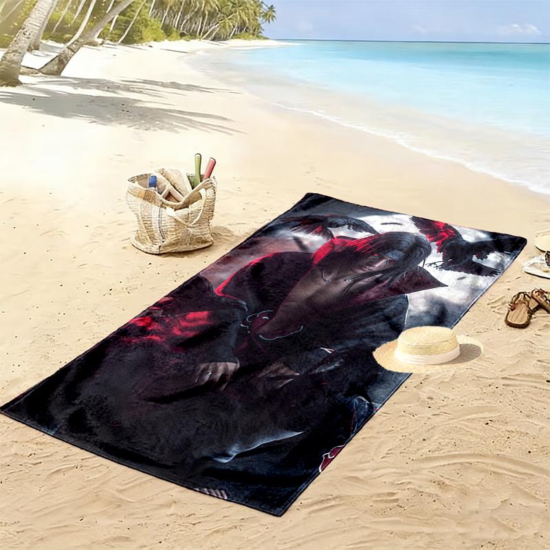 1pc naruto Beach Towel Ideal Birthday Gift For Family, A Vibrant Beach Towel Suitable for Outdoor Activities
