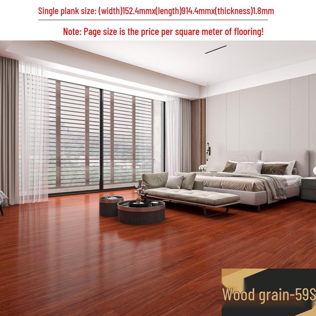 מדבקת רצפת אבן ויניל עמידה למים עם הדבקה עצמית: כיסוי PVC עבה ועמיד בפני שחיקה לחדרי שינה