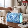 2D Flat 1pc, Tissue Box. Dolphin Heart-Shaped Pattern Napkin Dispenser, Reusable, Daily Desktop Tissue Organizer, Suitable for Kitchen Living Room Bed