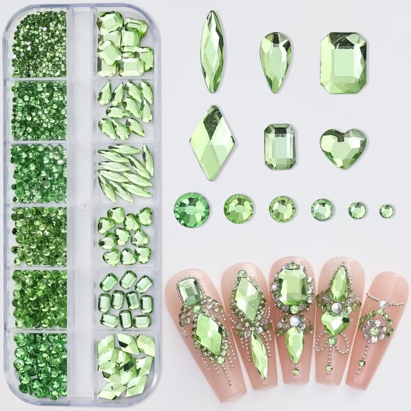 Nail Charms Multi Shapes Nail Rhinestones Charms Nail Gems Nail Art Decorations