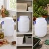 Portable 20L HDPE Storage Container Long-Lasting Round Plastic