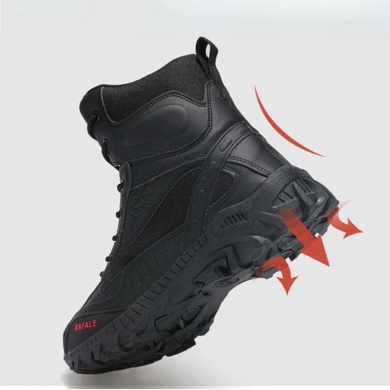 Stivali Tattici Militari da Uomo Taglie Forti 39-46 Forze Speciali Taglio Alto Esercito Combattimento nel Deserto Colore Sabbia Pelle Scarpe da Lavoro