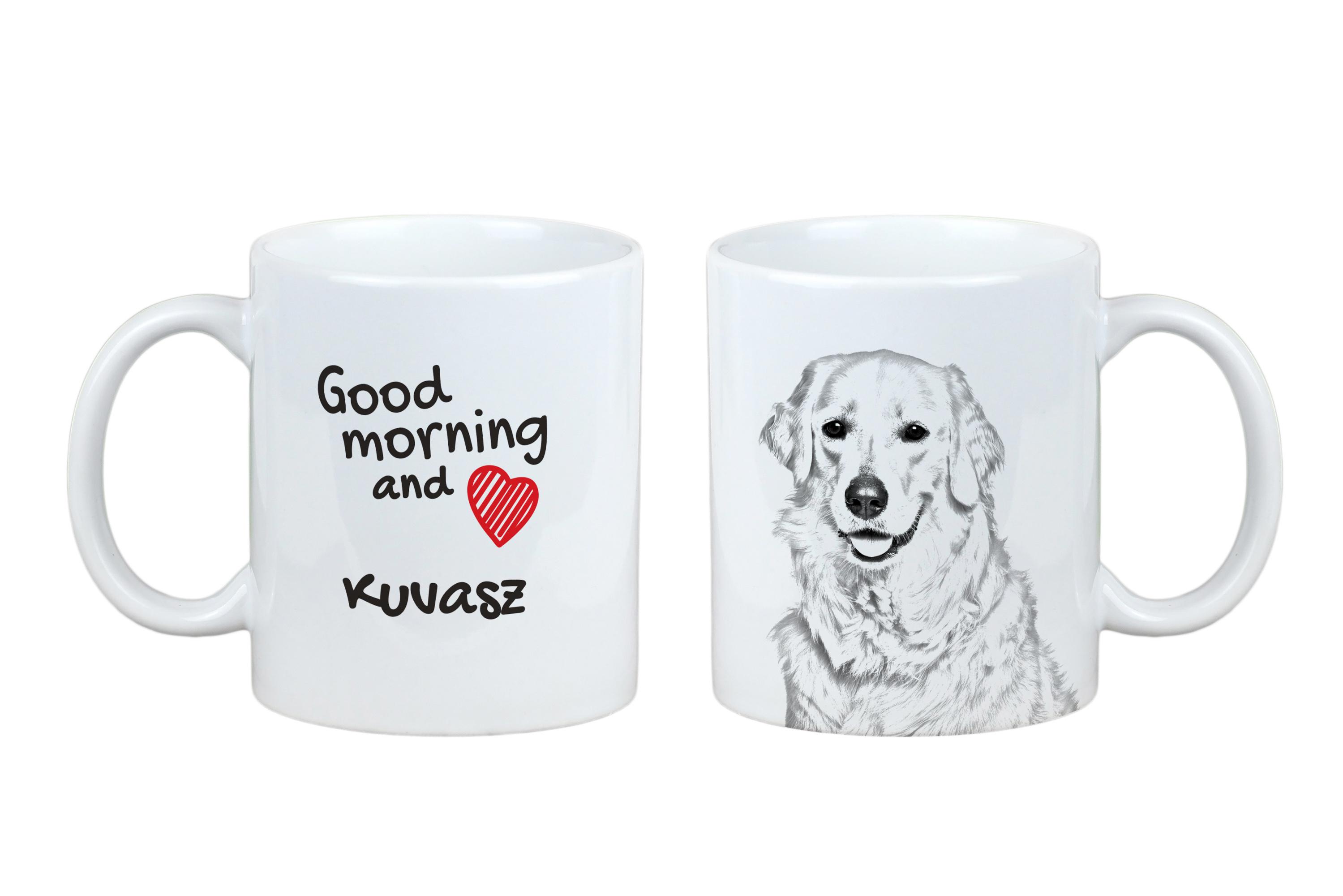 

Kuvasz - cup with a dog, personalized cup with a print, a classic gift for everyone from the Art-Dog brand білий