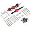 For MN Model New 99s Second-generation RC Car Metal Upgrade Front and Rear Axle Tie Rod Shock Absorber Kit