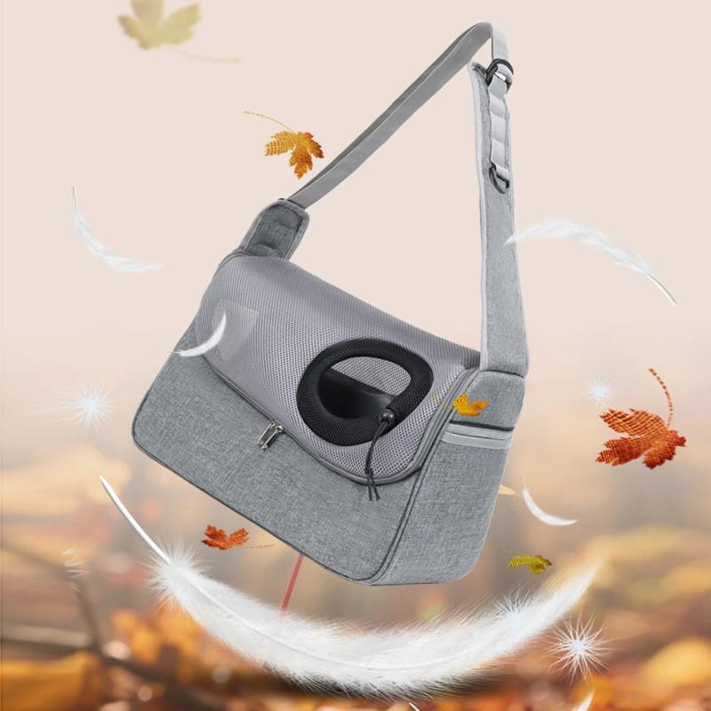 Portable Pet Carrier Breathable Cat Bag Crossbody Shoulder Handbag Travel Bag for Small Cats Puppy