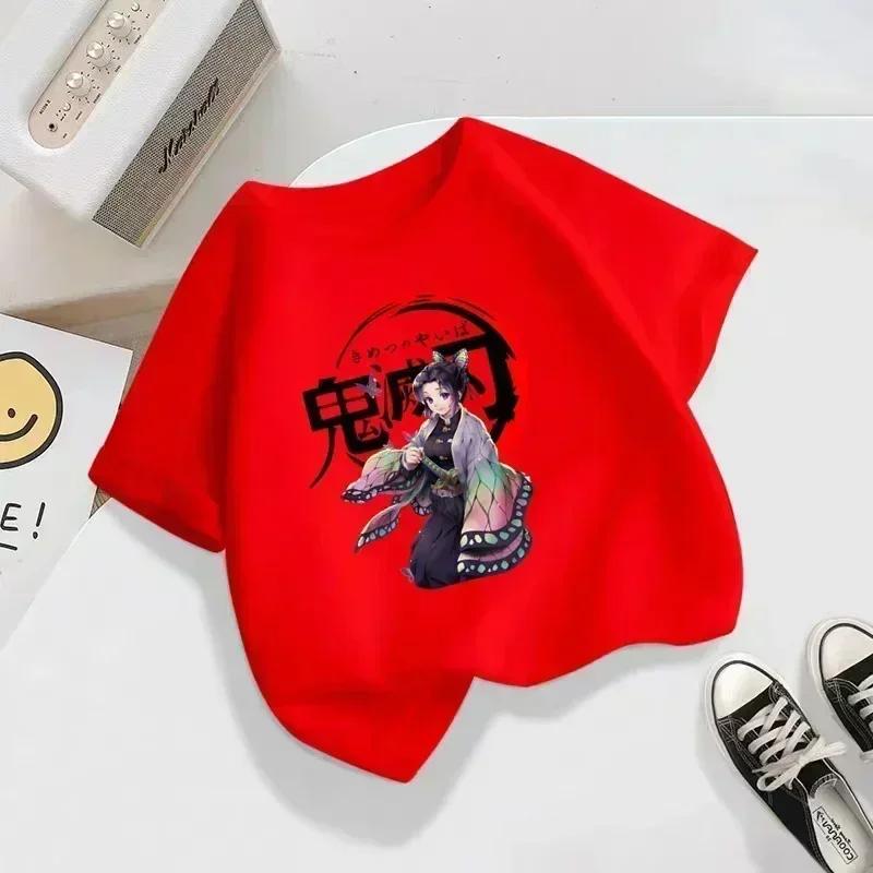 2026 Kids Demon Slayer Anime Cartoon T Shirt Children Blade of Ghost Funny Clothes Baby Girls Boys Summer Fashion TShirt 100