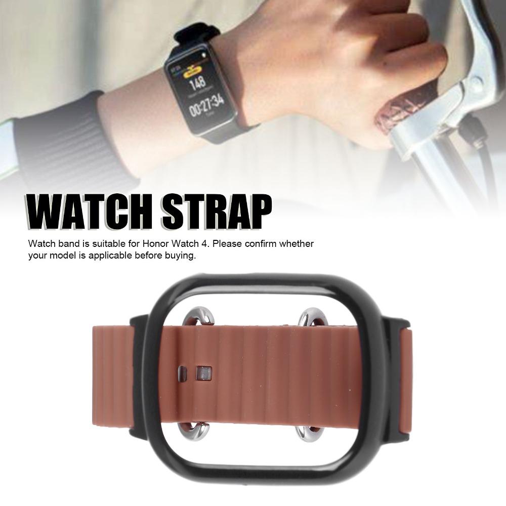 PC Watch Strap Multiple Colors Silicone Strap Adjustable Wristband for For Honor Watch 4 Mens Women