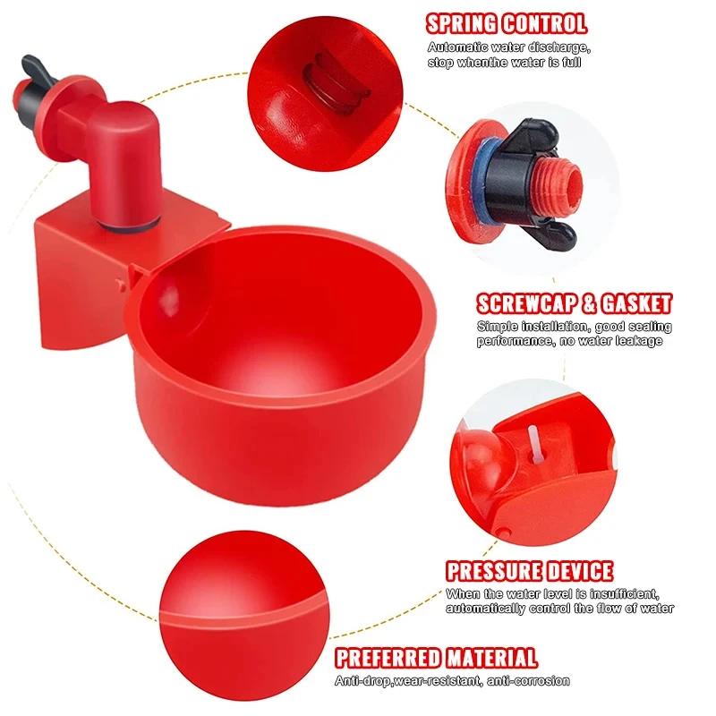 Poultry Automatic Drinking Fountain, Plastic Drinking Fountain, Chick Drinking Fountain, Duck Goose, Quail Drinking Fountain