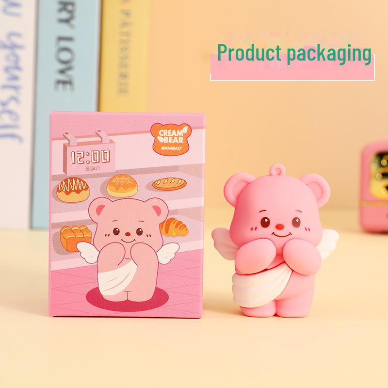 Authentic Butter Bear Ornaments: Creative Decor for Office or Car, Ideal Small Gifts