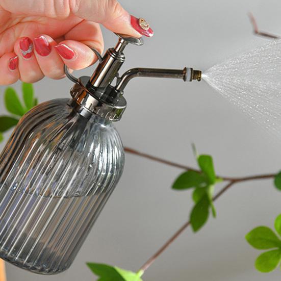 320ml Glass Water Spray Bottle Hand Pressure Watering Can Indoor Small Flower Plant Sprayer Garden Mister