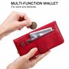 Suitable for Huawei P40 mobile phone leather case, calf pattern zipper wallet insert card bracket anti-drop protective case A91