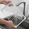 1/2pcs Folding Shelf Storage Rack Kitchen Bathroom Folding Cabinet Storage Rack Kitchen Novelty Accessories Item Organizer