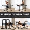 Dip Bars, 440 Lbs Capacity, Heave Duty Dip Stand Station with Adjustable Height, Fitness Workout Dip Bar Station Stabilizer Parallette Push Up Stand,