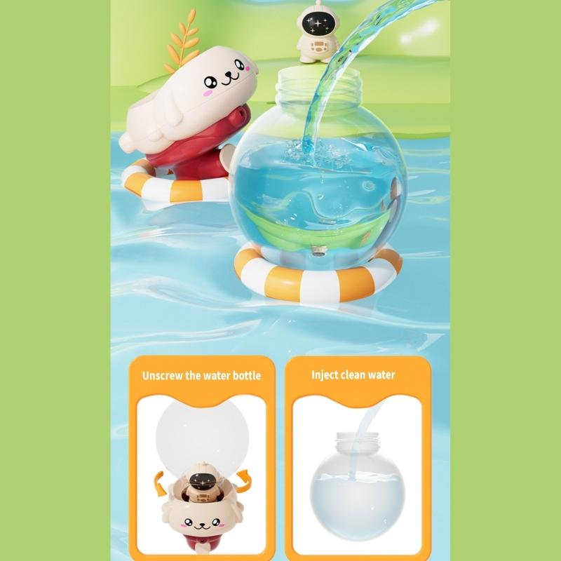 Clear Cartoon Theme Water Squirter Toy For Children Easy Grip Outdoor Summer Activity Water Squirter Toy for Toddler