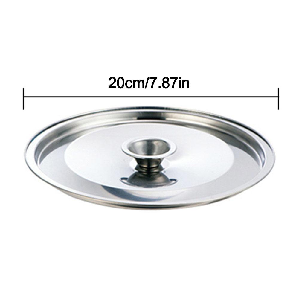 12-24cm Cookware Lid Reusable Flavoring Bucket Cover New Frying Pan Metal Lid