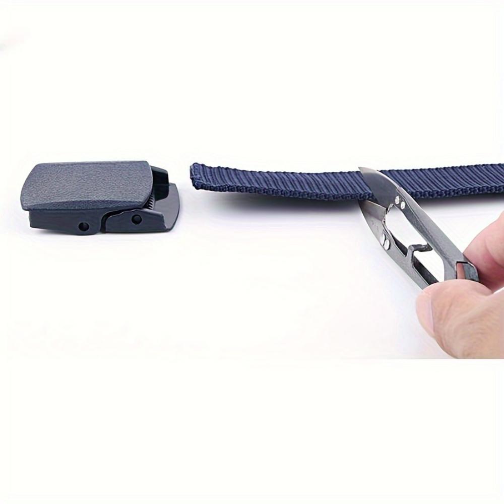 Men's and Women's Anti-Allergy Nylon Belt - Smooth Buckle for Casual, Formal, Outdoor and Daily Wear | Unisex Belt | Large Size Belt