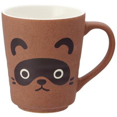 Skater Keramiktasse, 260ml, Niedliche Keramik, Tanuki Tierdruck, CHMG2-A