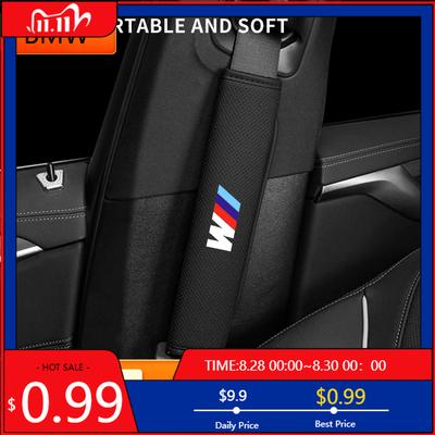 BAGM1 Car Sticker Car Leather Perforated Seat Belt Cover For G60 U11 G30 G20 F10 F30 G32 G05 F15 F16 G06 G01 F25 G11 F01 E60 E90 F