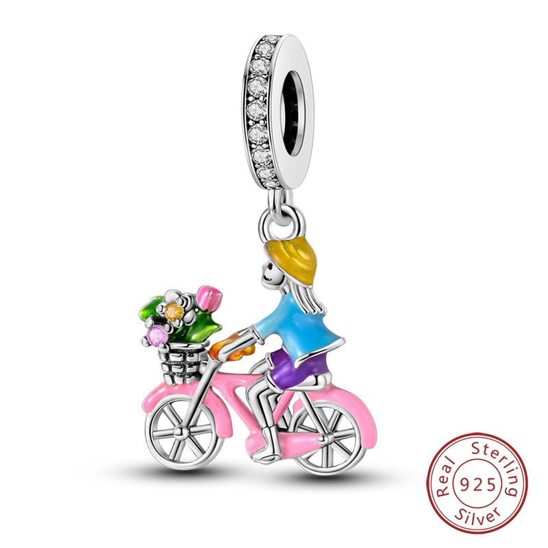 100% Copper Moon Mermaid Turtle Coral Shell Hummingbird Charms Beads Fit Qikaola Bracelets Exquisite Diy Jewelry