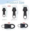Q1FD Pack of 12 Removable Zippers Pulls Detachable Zippers Pulls Replacements ZippersGripper Mend Fixer for Suitcase Luggage