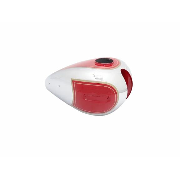 ARIEL 350CC RED PAINTED & CHROME FUEL PETROL GAS TANK STEEL |Fit For