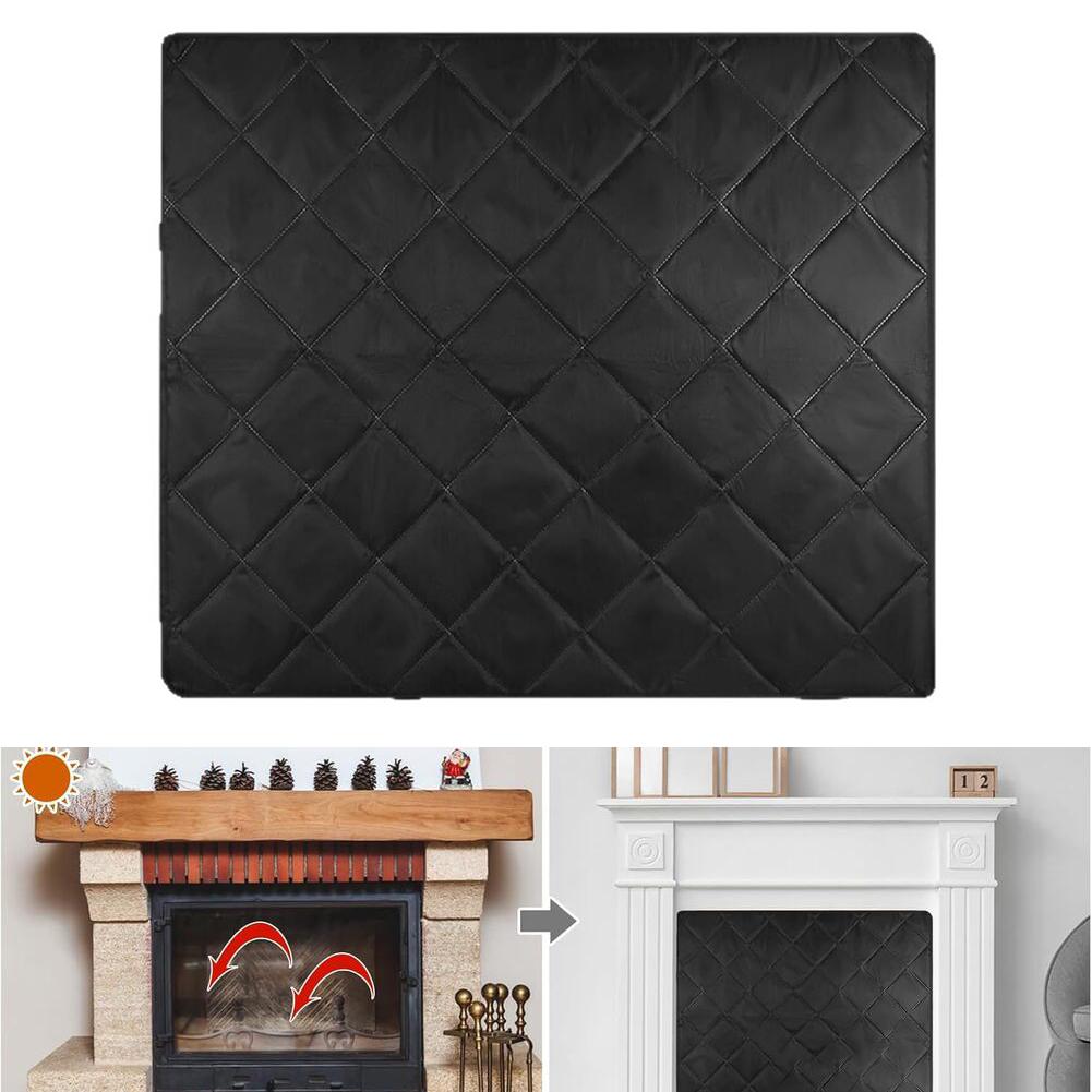 Compact Storage Solution Fireplace Draft Cover Magnetic Draft Stopper