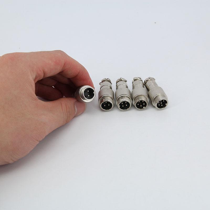 1set GX12 2/3/4/5/6/7 Pin Core Aviation  Male and Female 12mm Circular Socket Plug Wire Panel Connector