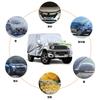 Tusamika Car Cover for Suzuki Jimny Sierra Thick and Yellow Sand Includes Elastic Windproof Suitable for All Quality Silver