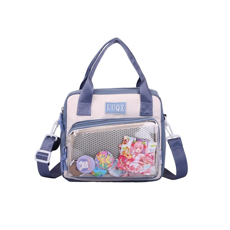 New cute versatile portable pain bag Japanese two-dimensional transparent female student shoulder messenger bag casual bag